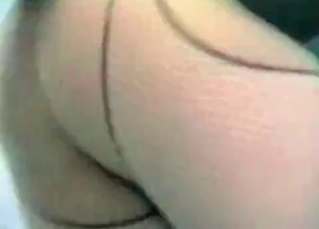 Tight pussy filled with dog cum