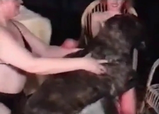 Couple fucking with animals