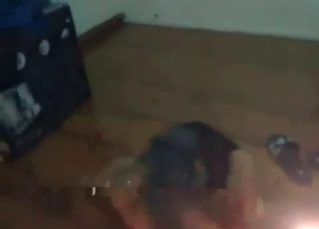 Cute little doggy railed hard
