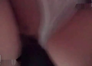 Babe fucking her pet shamelessly