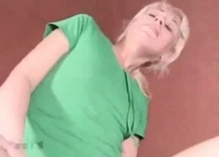 Dazzling chick fucking a horny hound
