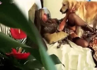 Blonde chick getting pleasure out of it