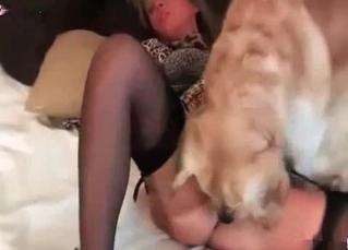 Blonde chick getting pleasure out of it