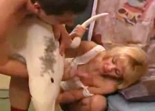 Dog cock being sucked