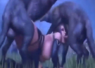 Wolf fuck in a zoophile animated porn vid